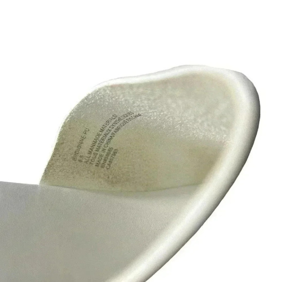 NORDSTROM BP Dionne Chunky Platform Slides Sandal - White, Black- Women size 8.5 - Picture 5 of 9